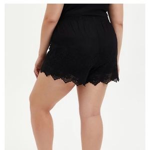 Torrid Black Lace Shorts